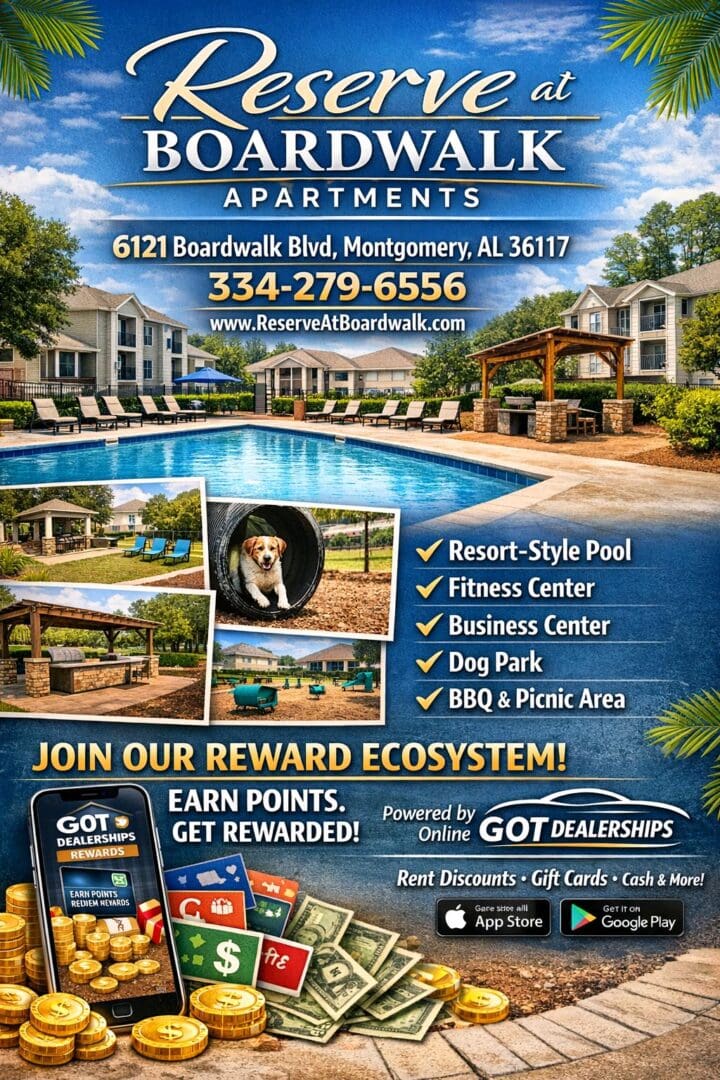 Modern apartment complex with pool and pet-friendly amenities.
